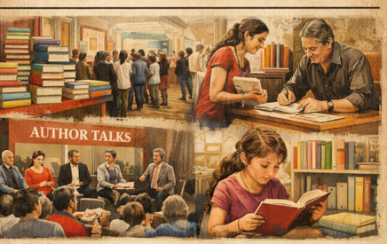 Dwarka Book and Literature Fair. 13 – 14 March 2026. A community book fair bringing together publishers, authors, and bookstores showcasing literature, educational titles, and children’s books. Visitors can enjoy book launches, author interactions, and literary discussions promoting reading culture. Address: Community Hall, Sector-11, Dwarka